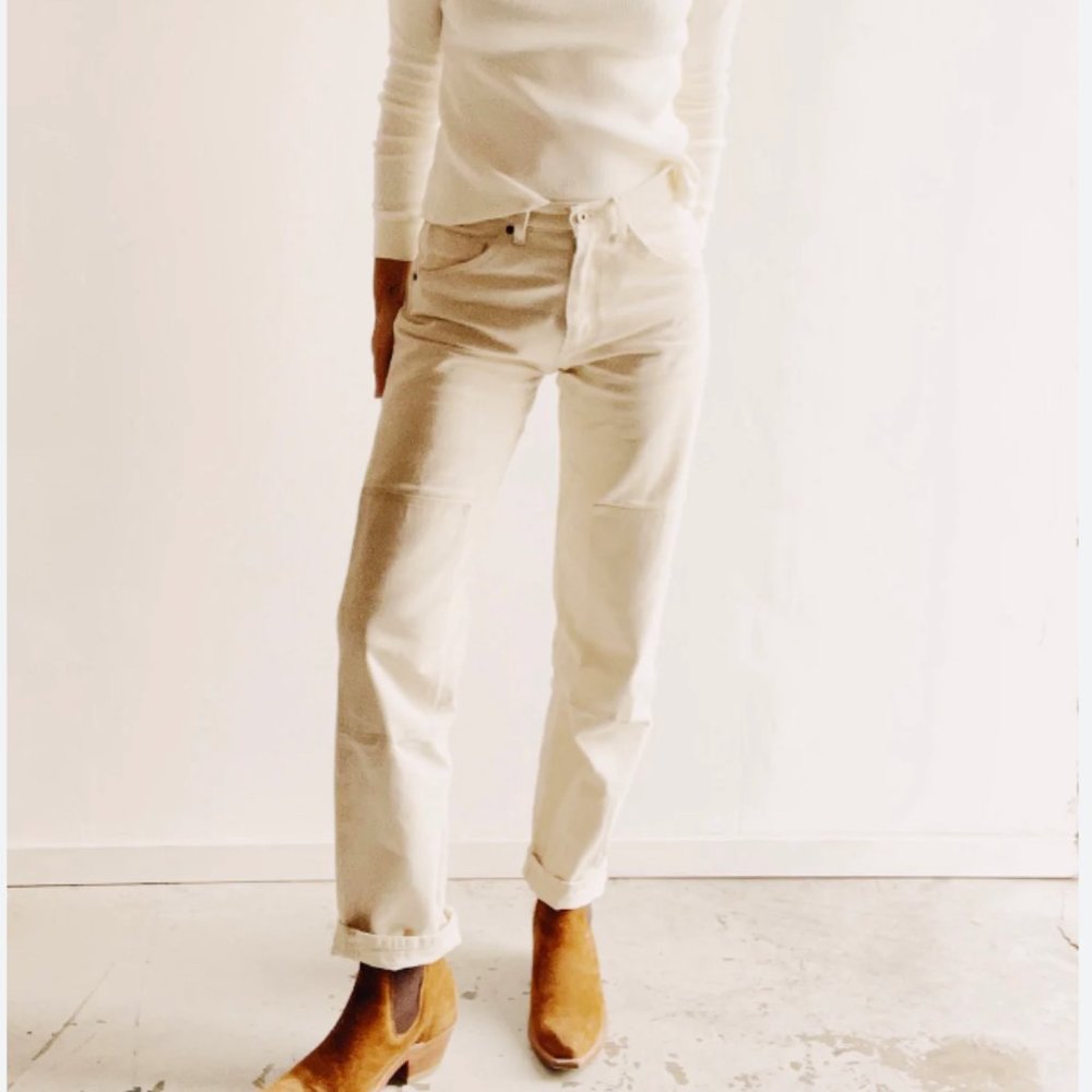 The Hey Gang Womens Knee Patch Pant Natural 29